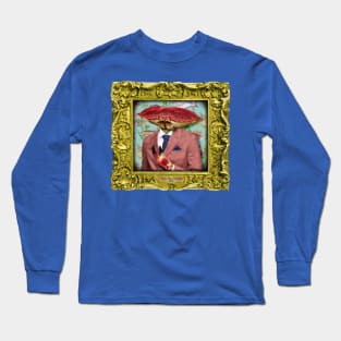 Crab Man in Vintage Frame Long Sleeve T-Shirt